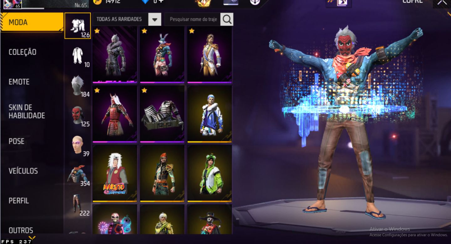 Conta free fire dois punhos full acess