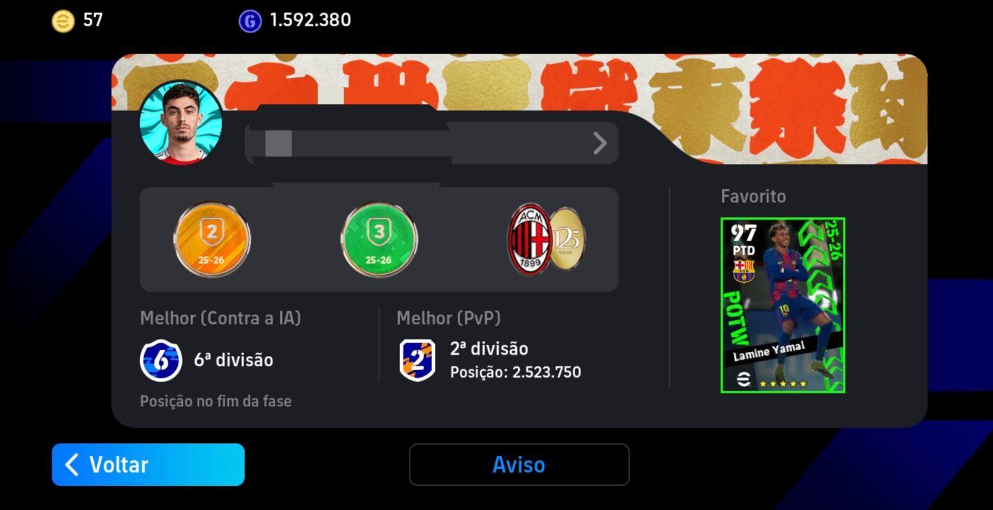 Conta Efootball com +800, Valor negociável, CHAMA!!