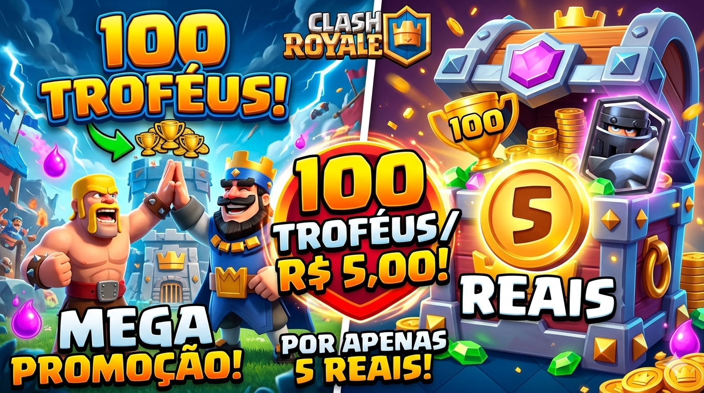 !estou upando contas de clash royale por metade do valor cobrado!