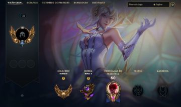 CONTA GOLD 3 / 10 SKINS / LUX ELEMENTALISTA / SORAKA FLORESCER ESPIRITUAL /14KEA