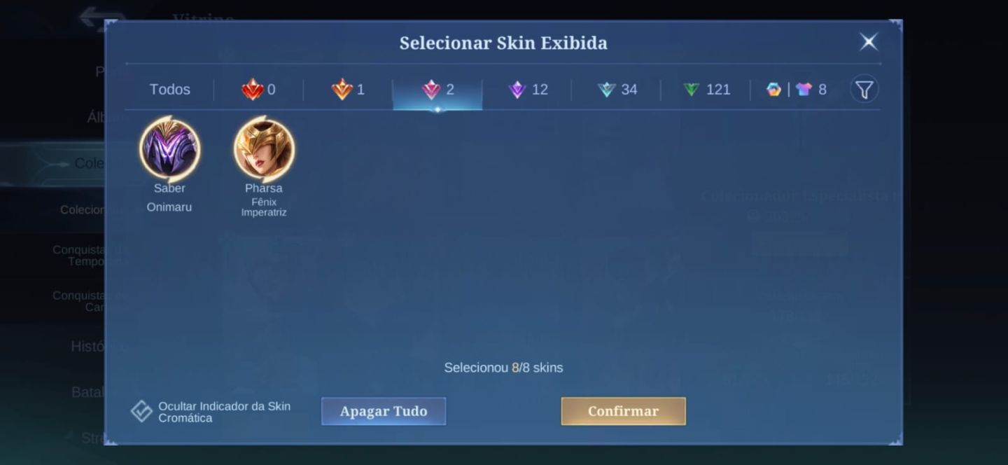 CONTA MOBILE LEGENDS À VENDA para plays Magos e suporte! main aqui e a pharsa