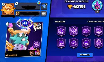 MELHOR CONTA DO BRAWLSTARS COM TODOS BRAWLERS LIBERADOS E FAMA SATURNIANA III !!