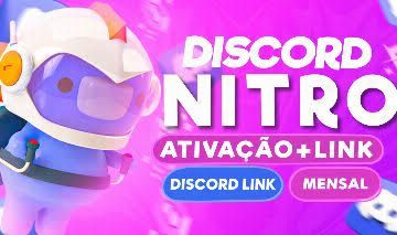 DISCORD NITRO GAMING!!!! VIA LINK ATIVAÇÂO 1 MÊS + 2x IMPULSOS