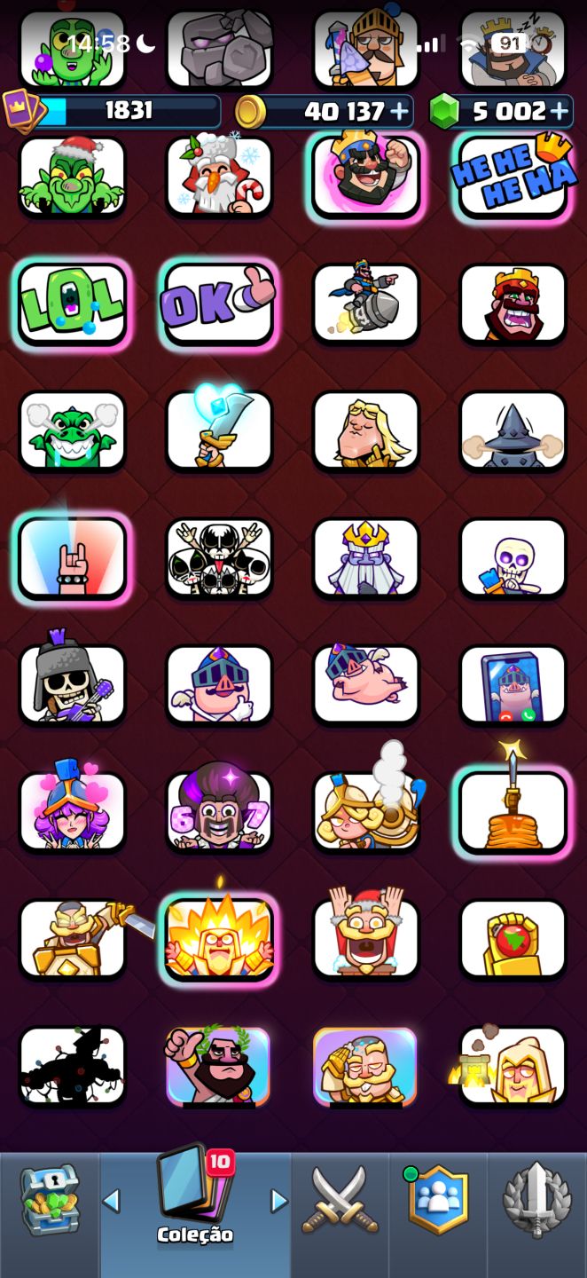 CONTA CLASH ROYALE GEMADA PRO PLAYER