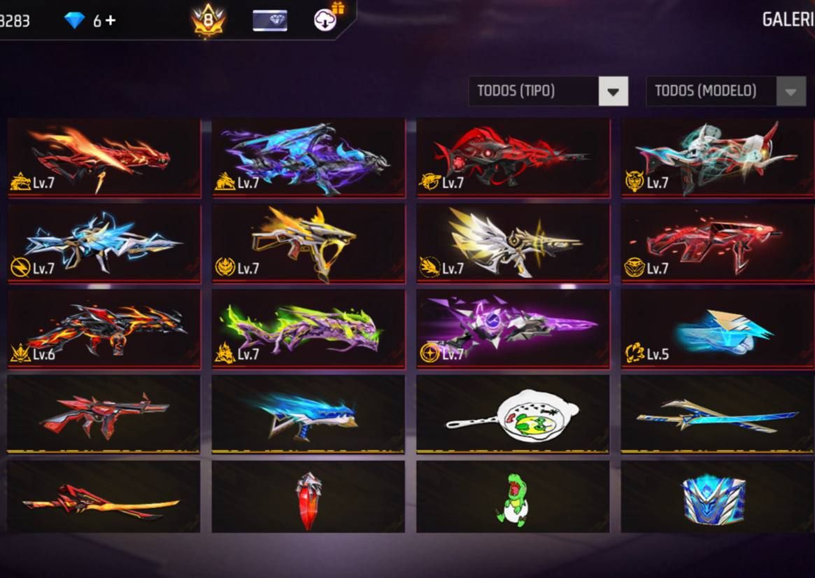 CONTA FF FULL GEMADA COM ASSASSINS CREED, TODOS TOP CRIMINAIS, MANDELA, 12 EVO