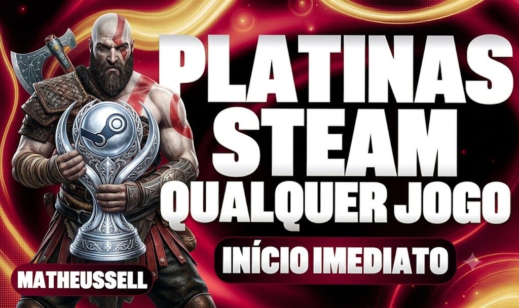 PLATINA DE JOGOS STEAM 100%/TODAS AS CONQUISTAS/QUALQUER JOGO/PROMOÇÃO!