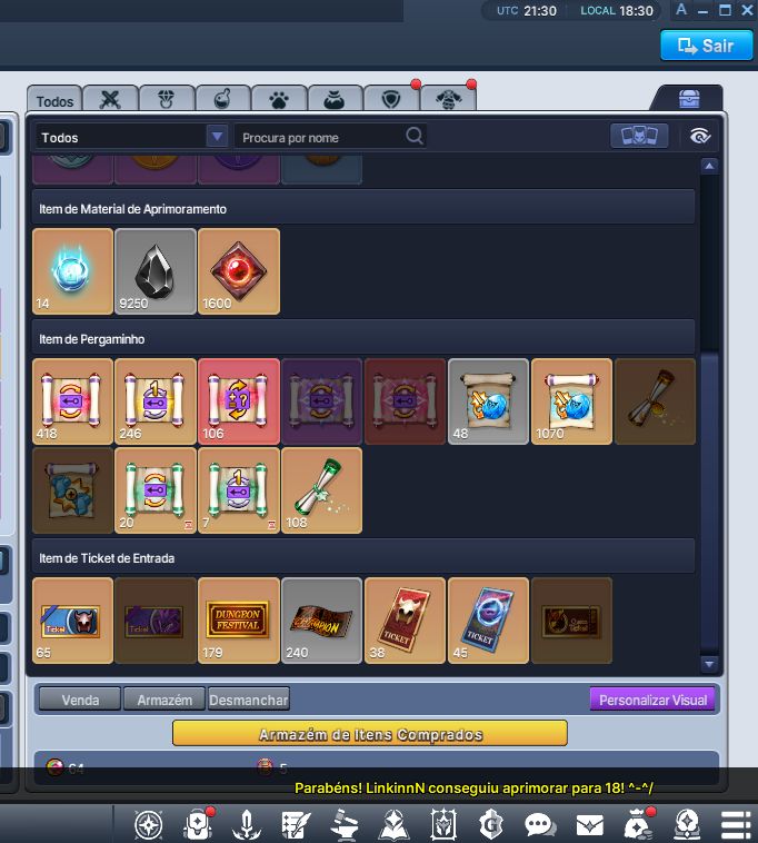 Conta Grand Chase Classic 4 Personagens | 1KK+ LEVEL 283