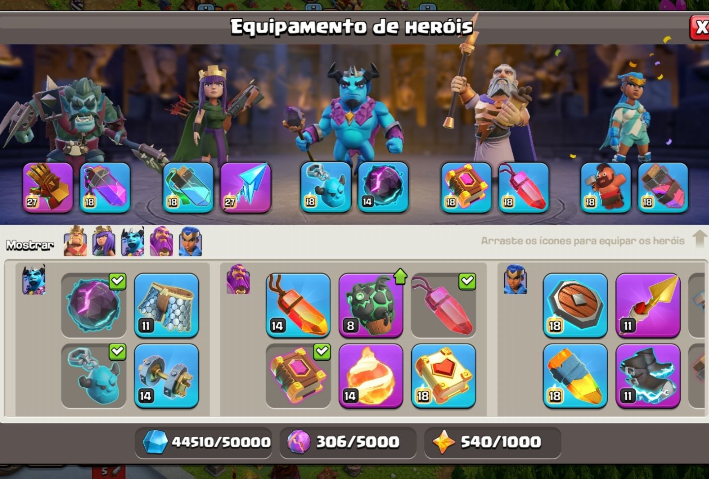 Contas baratas CoC