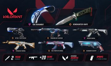 CONTA VALORANT COM 4 FACAS + SKINS RARAS E PASSES É PRA SAIR RÁPIDO
