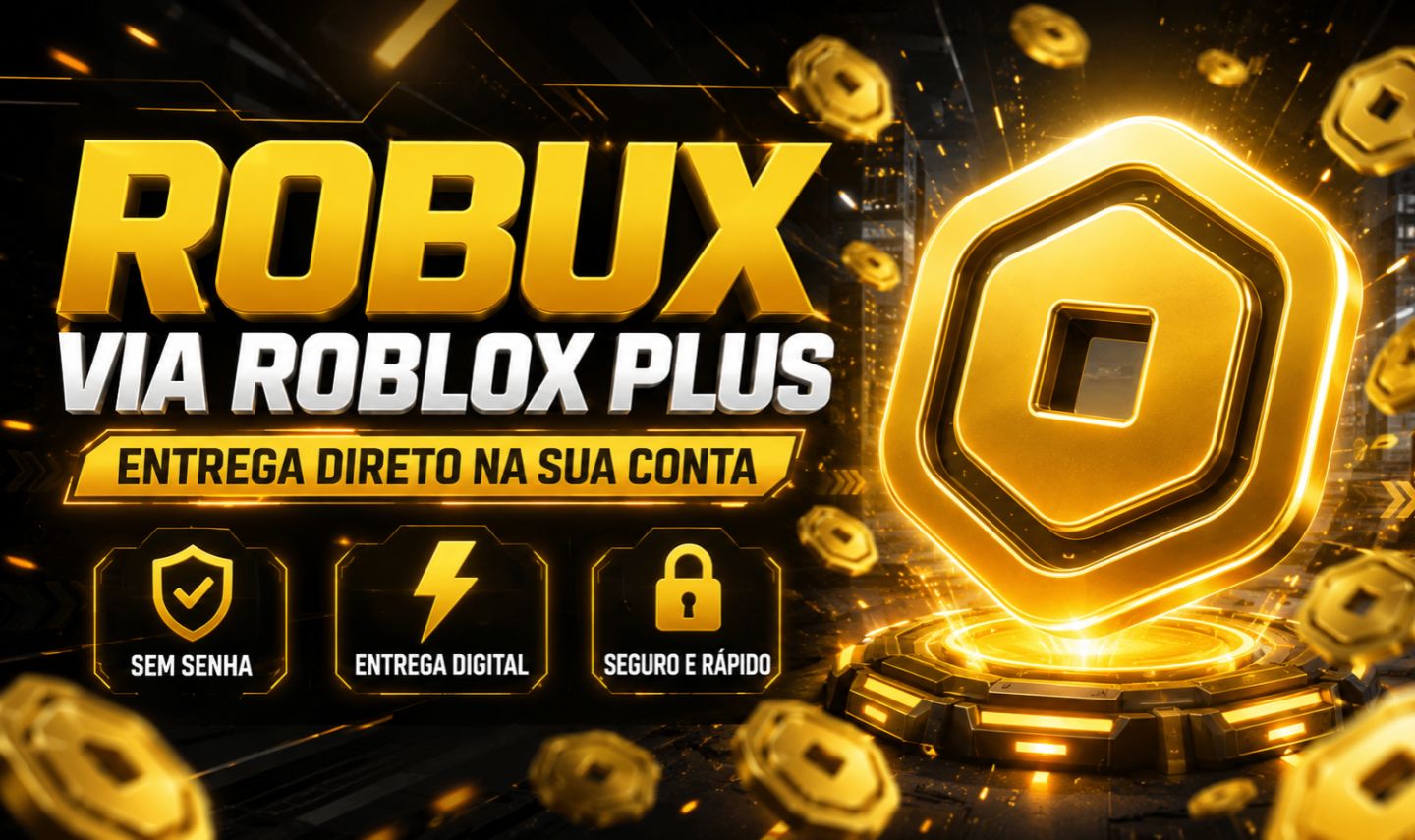 ROBUX VIA ROBLOX PLUS ENTREGA DIRETO NA SUA CONTA