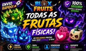 Frutas Físicas Blox Fruits | Entrega Rápida | Estoque Atualizado