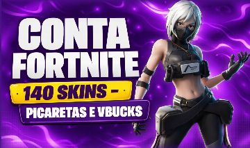 Conta de fortnite 140 skins,+9000 vbucks gastos pronto para venda