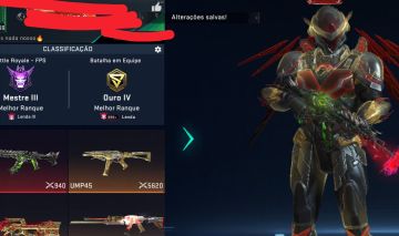 PRA SAIR RÁPIDO! ESSA CONTA COM ÍTENS DE PARCEIRIA E 2 PERSONAGENS/ARMA ETERNOS!