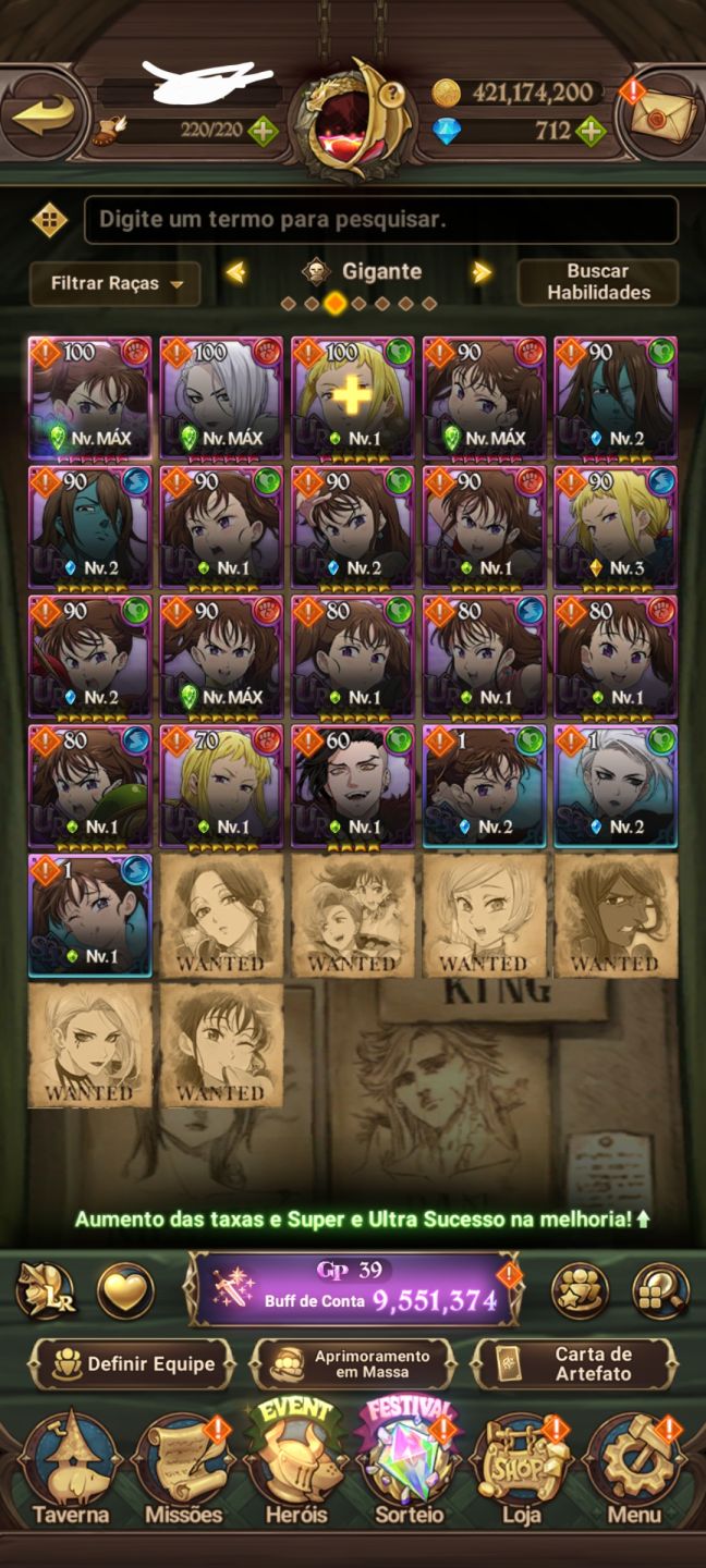 7DS GRAND CROSS, CONTA MAIS DE 9M BOX, EMD GAME