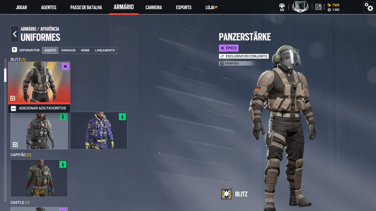 Conta Ubisoft, RAINBOW SIX SIEGE PC.