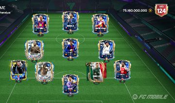 [PROMOÇÃO 5% OFF] EA FC MOBILE/FIFA MOBILE GER 124 COM 5 CARTAS DE GER 124 TOTY