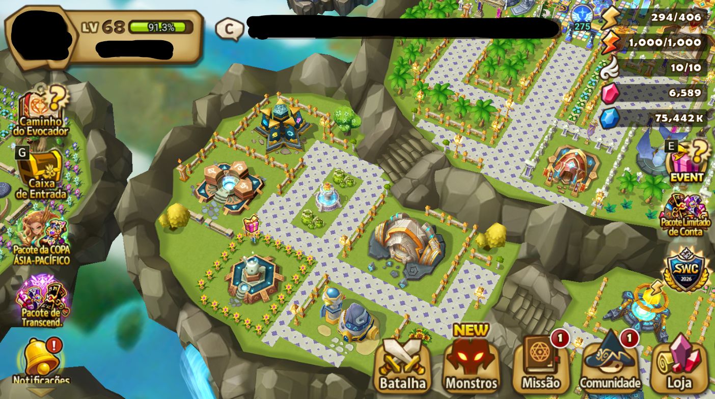 CONTA SUMMONERS WARS FRIEREN DARK COLLAB SERVIDOR GLOBAL