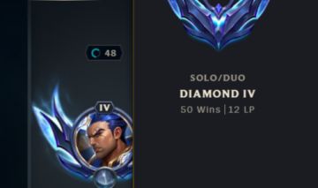 Lvl 48 Diamante/Pouca maestria de campeão boa pra main/Fragmentos de skin