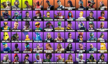 FORTNITE | TRAVIS SCOTT + 89 SKINS | 135 PICARETAS | FULL ACESSO