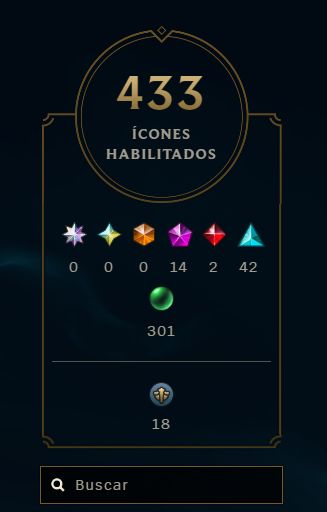 Conta full lol antigo mestre 381 skins