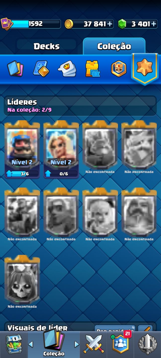 Conta Clash Royale de 9 anos com emblemas e emojis raros