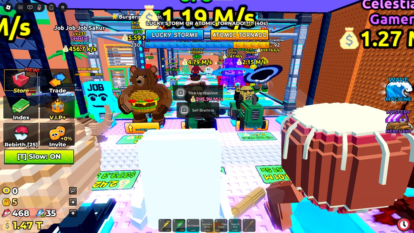 Conta Roblox Focada em Tsunami Brainrots | E-mail Original Incluso