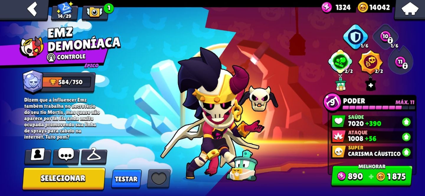 CONTA BRAWL STARS TOP! Vários Brawlers Max, Skins Lendárias & Épicas