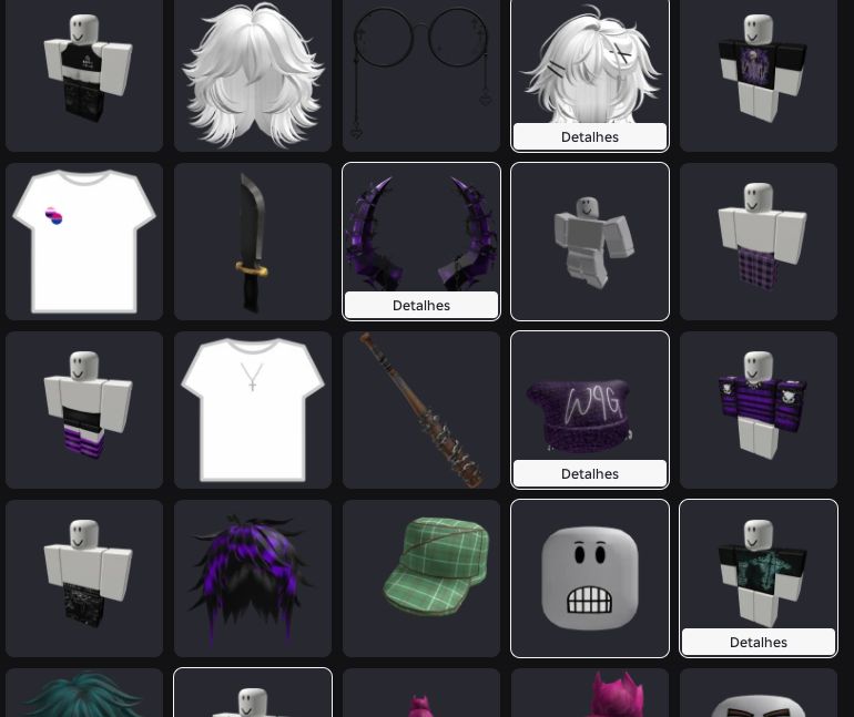 CONTA ROBLOX COM ALgumas COISAS e 400 robux na conta