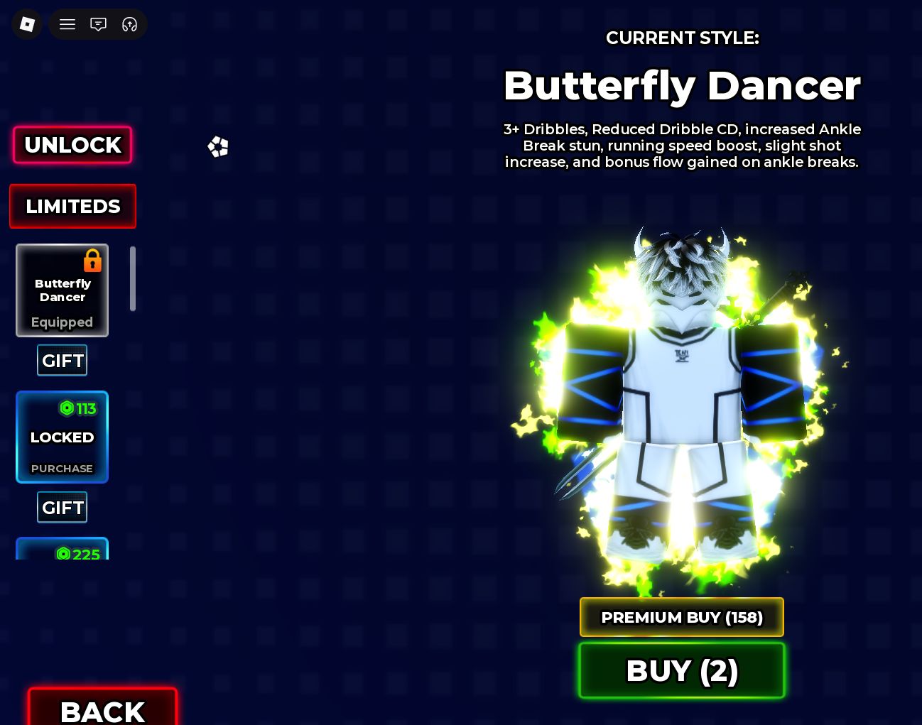Conta roblox premium sung shiny monarca (preço negociavel)