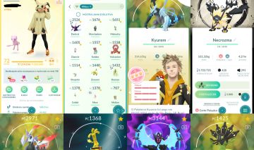 CONTA POKÉMON GO COM FUSÃO NECROZMA LUNALA&SOGALEO+FUSÃO KYUREM ZEKROM&RESHIRAM