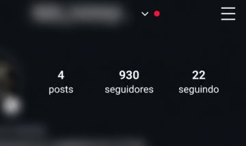 Conta de Instagram quase mil seguidores