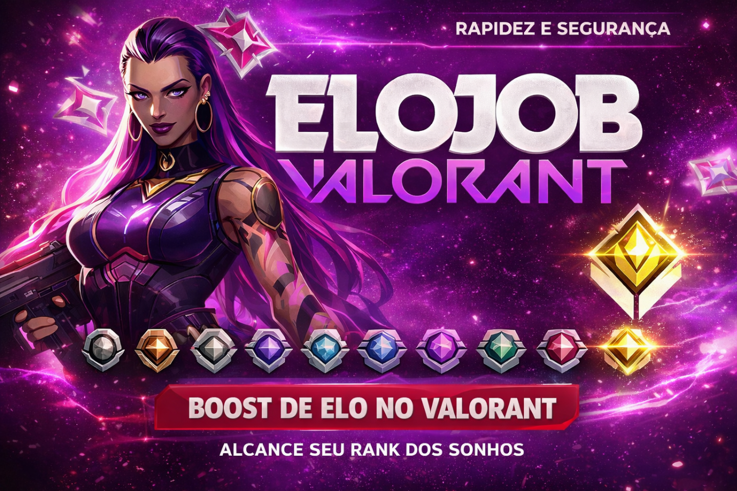 ELOJOB VALORANT- DO FERRO AO RADIANTE | RÁPIDO E SEGURO
