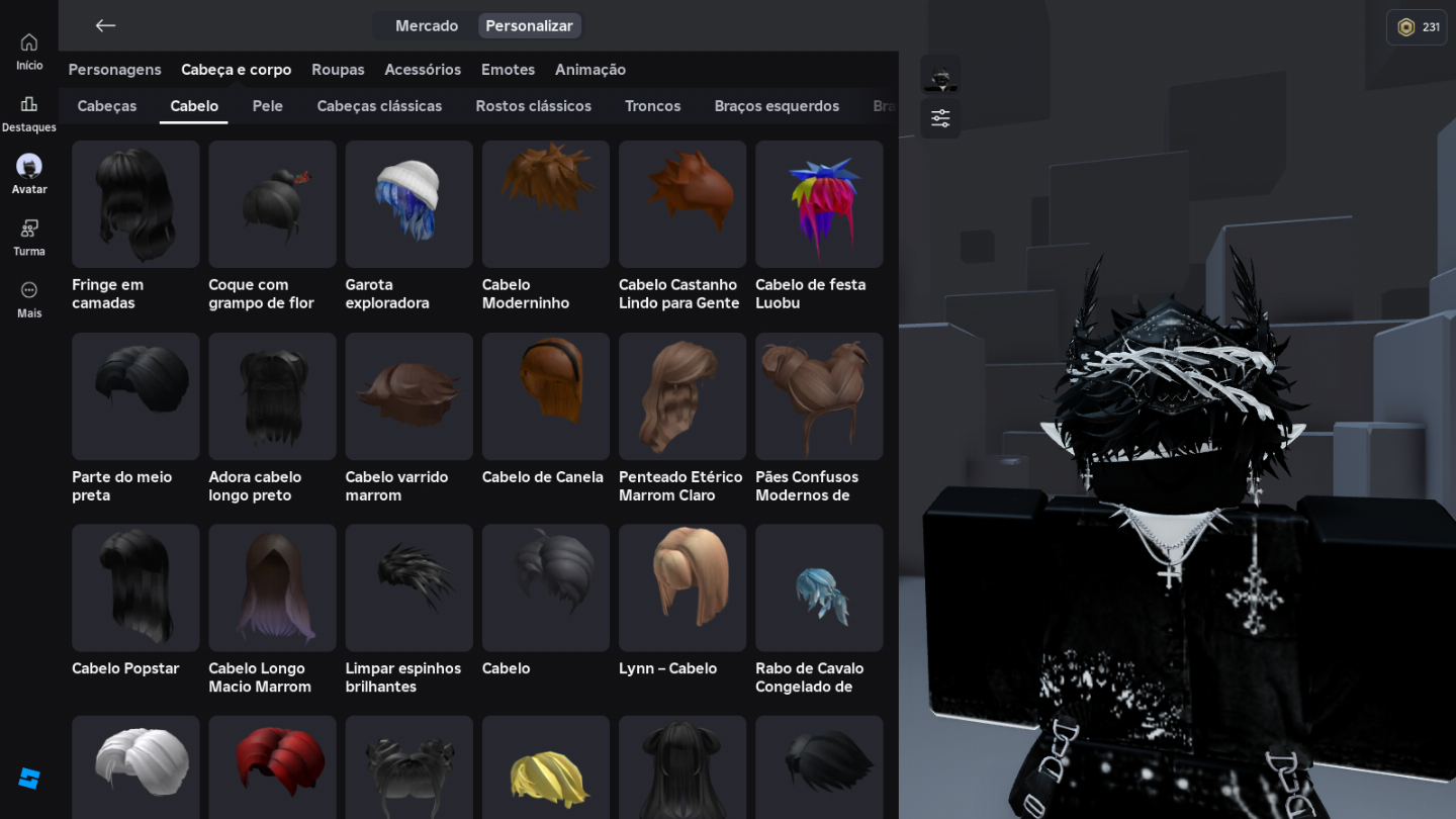 Conta 50K Gastos Roblox (Unisex), Varios Itens