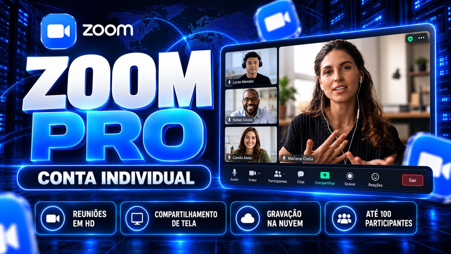 Zoom Meet Pro Individual | Acesso Premium