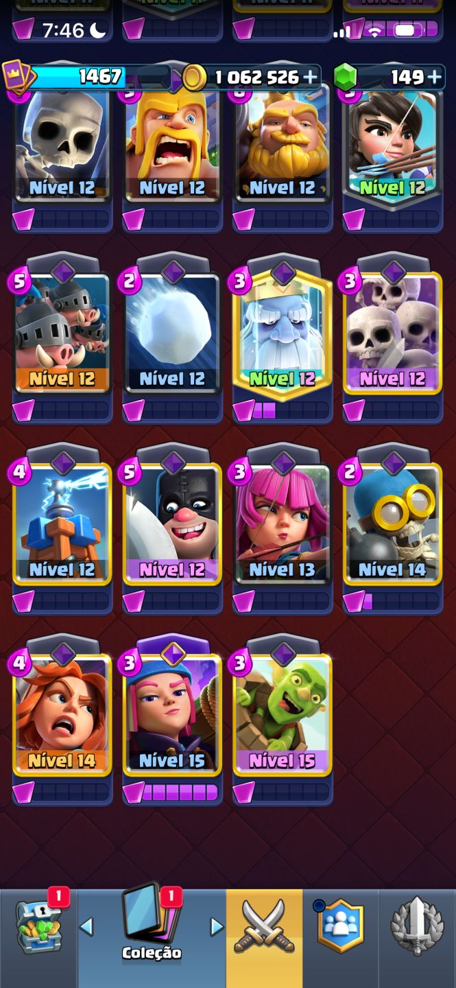 CONTA CLASH COM VARIAS EVOLUÇÕES!!