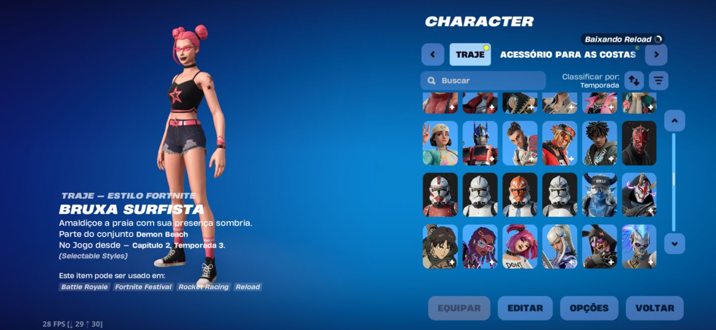 CONTA FORTNITE +450SKINS +PICARETAS LARA CROFT MTO MAIS