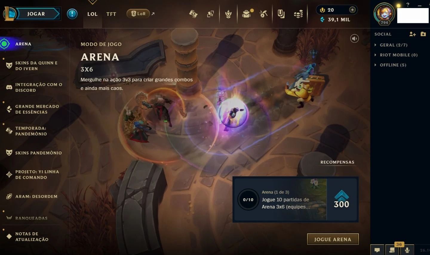 Acc de Lol - Lvl 794 - Conta de 2011! Muitas Coisas Antigas!