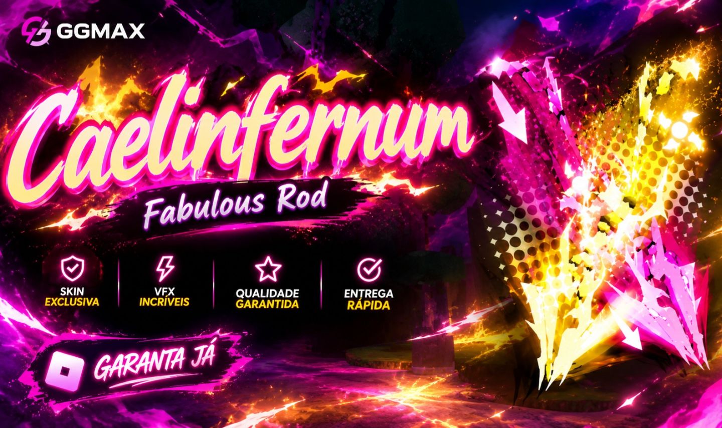 CAELINFERNUM SKIN!! FABULOUS ROD SKIN (MAIS BARATO DO SITE!!!)