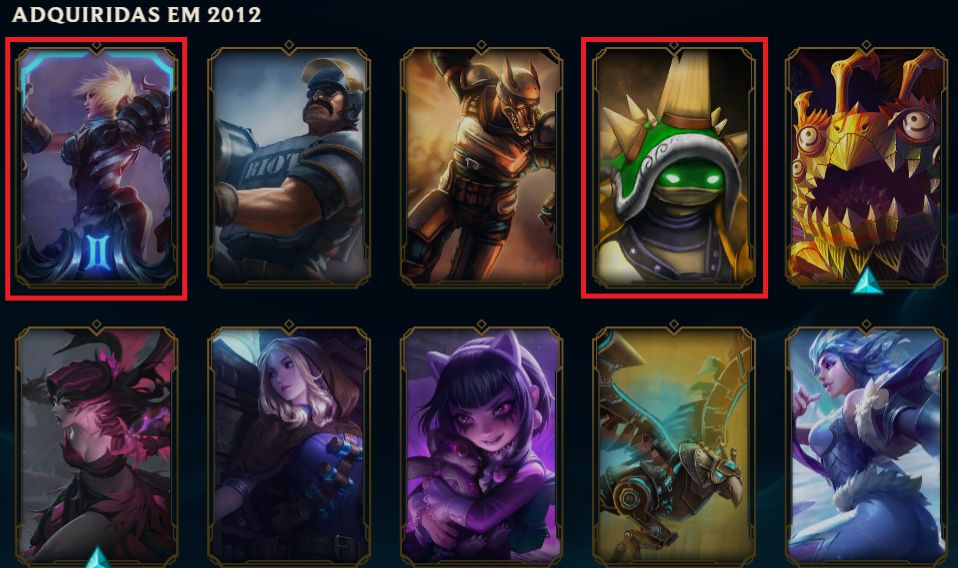 Conta lol de 2012 com muita coisa rara! Full dados de criação.