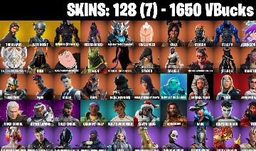 CONTA FORTNITE com The Reaper | Elite Agent | Omega (stage 5) e 128 SKINS
