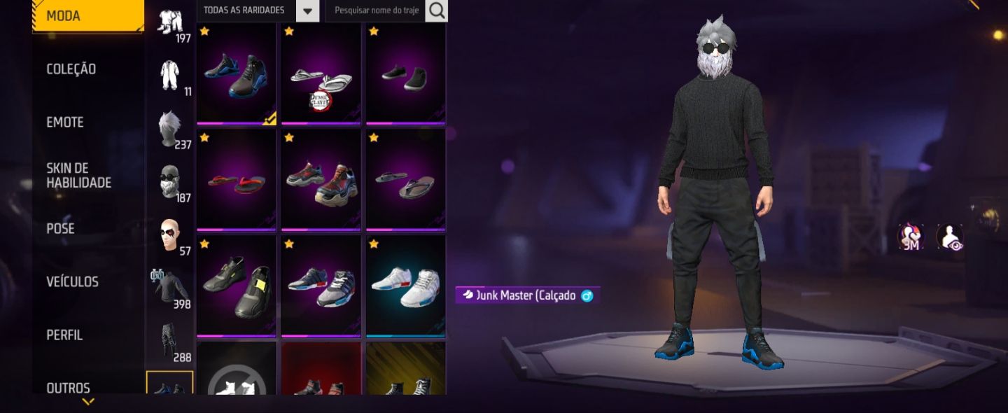 Conta Free Fire Gemada Angelical Passes Antigos Skins Raras