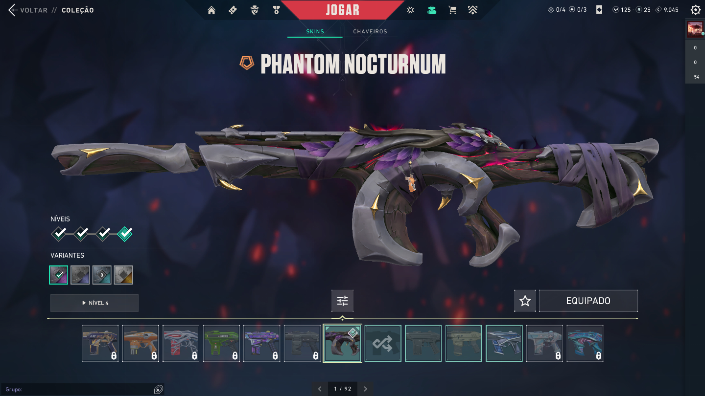 Conta valorante com varias skin para vc jogar competitivo nao tem skin faca