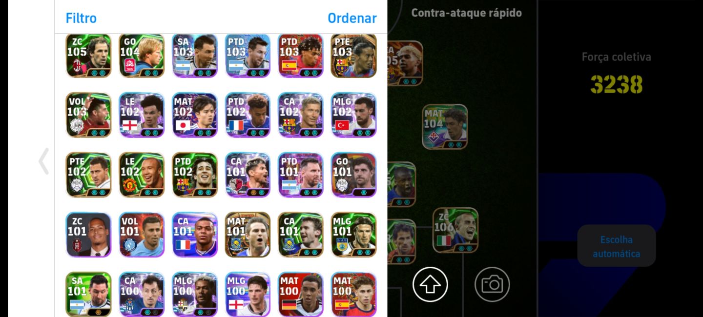 Baresi 108 Yamal 105 Klopp | Força coletiva 3200+