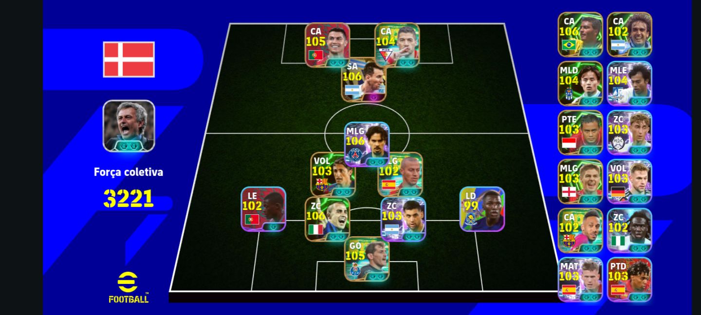 CONTA DE EFOOTBALL