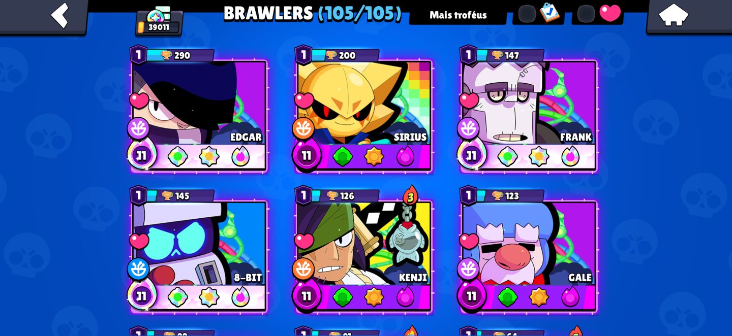 Conta Brawl Stars top