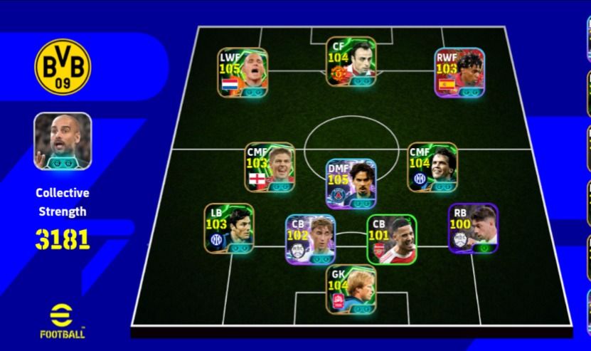 Conta Efootball | Strength 3181 | Messi - VITINHA- Bellingham +++