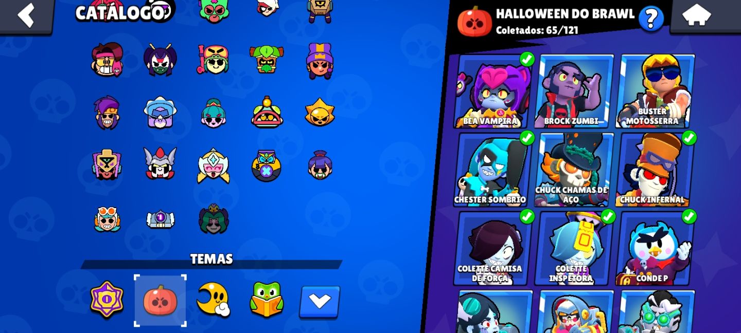 CONTA DE BRAWL STARS 70K+ extremamente upada e com diversas skins