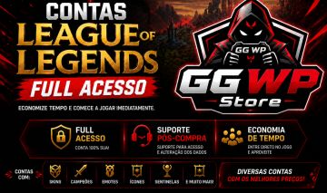 CONTAS LEAGUE OF LEGENDS SMURF COM SKINS | FULL ACESSO [MENOR PREÇO]