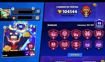 CONTA TOP 2020 COM 100K E 93 PRESTÍGIOS COM SKINS RARAS E PINS RAROS