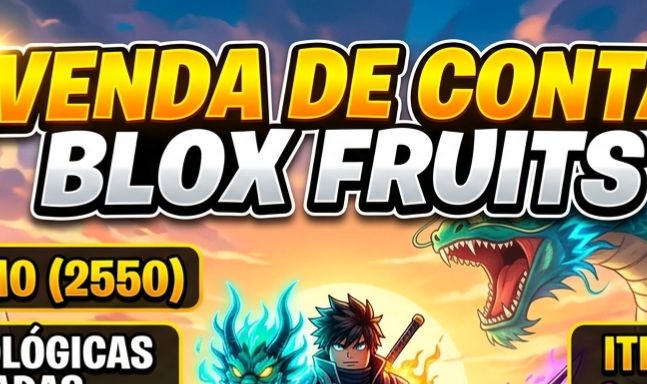 Conta blox fruits com kitsune perm